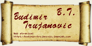Budimir Trujanović vizit kartica